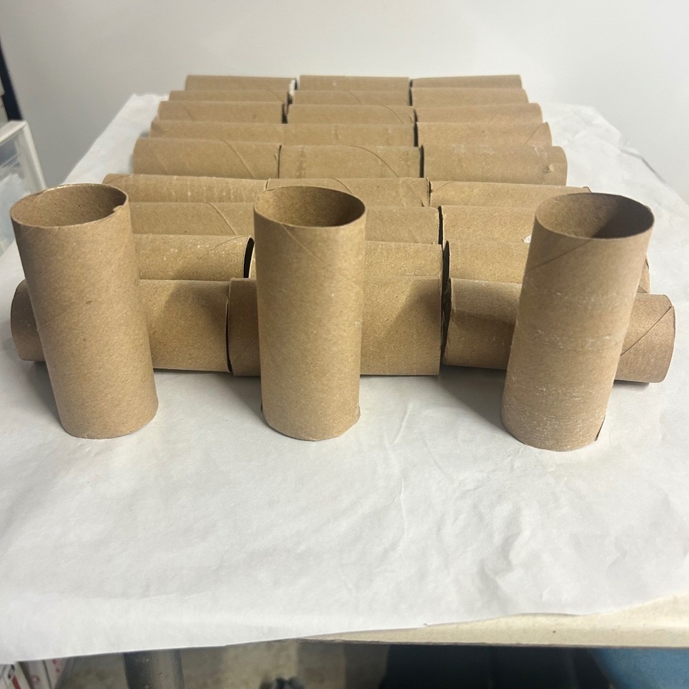 Lot of 30 Cardboard Rolls Teacher Craft Spirit Sticks Cheer Fill Tubes DIY